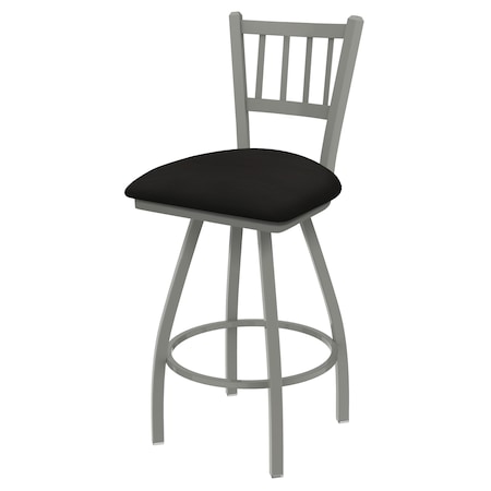 Holland Bar Stool Co 30" Swivel Bar Stool, Nickel Finish, Canter Espresso Seat X810